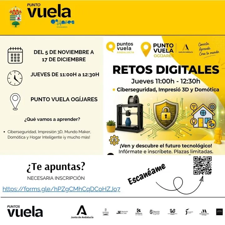 Ogíjares lanza cursos gratuitos de competencias digitales para mejorar el acceso a la tecnología