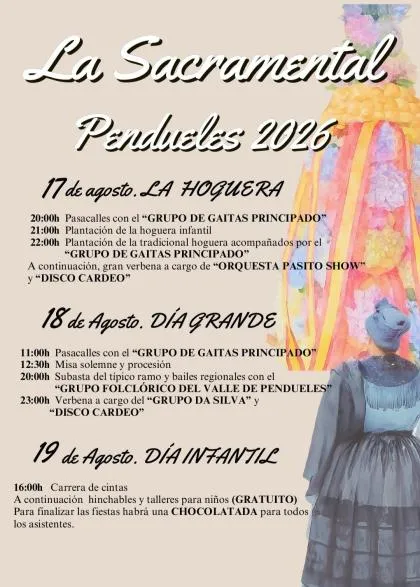 Pendueles celebra la Fiesta de la Sacramental con verbenas y actividades para todos