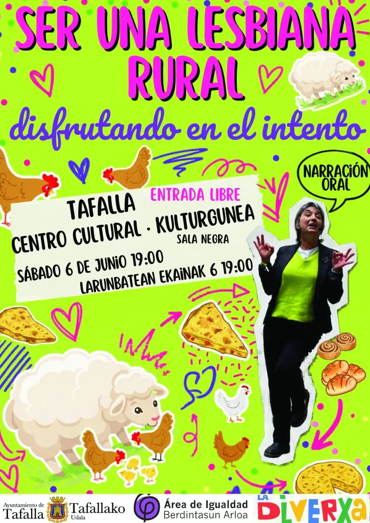Cristina Martínez lleva a Tafalla su monólogo sobre ser lesbiana en el mundo rural