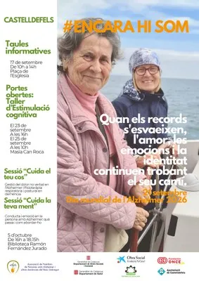 Castelldefels celebra el Día Mundial del Alzheimer con actividades informativas y talleres