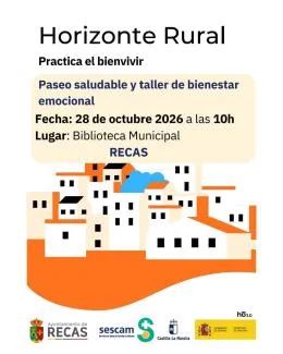 Recas organiza un paseo saludable y taller de bienestar emocional el 28 de octubre