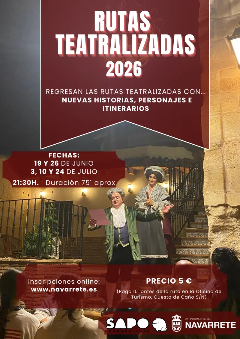 Navarrete recupera sus rutas teatralizadas con nuevas historias este verano