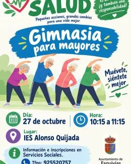 Esquivias organiza gimnasia para mayores dentro del Mes de la Salud