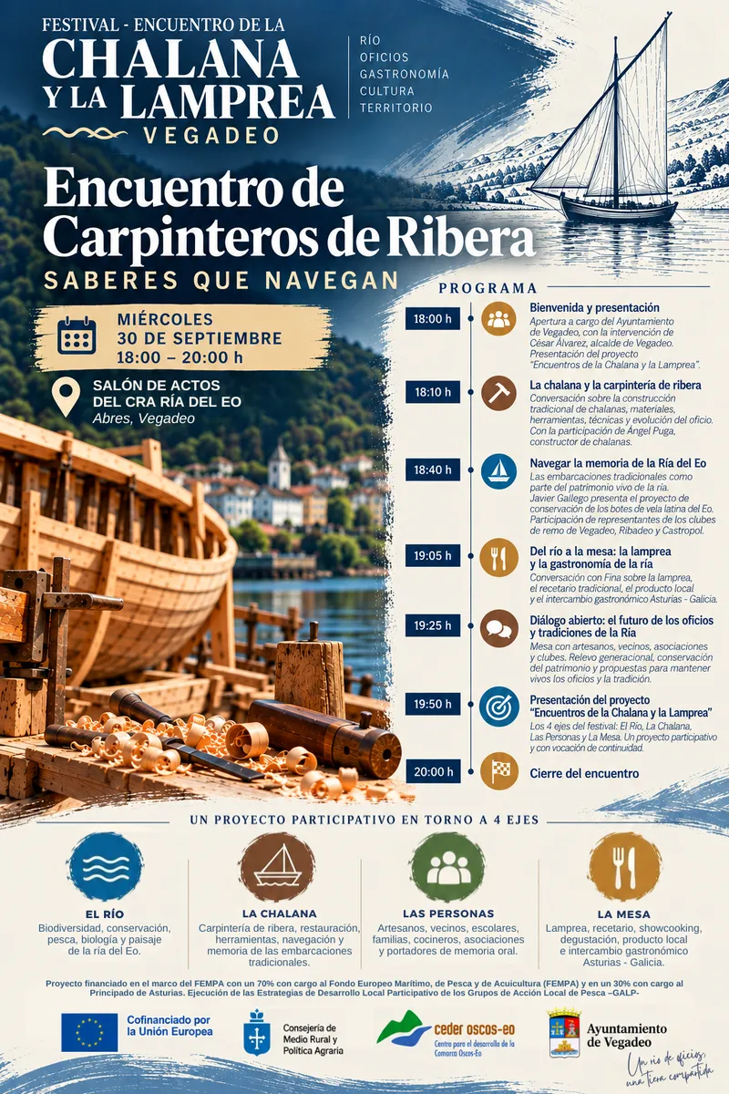 Vegadeo celebra el Festival de la Chalana y la Lamprea