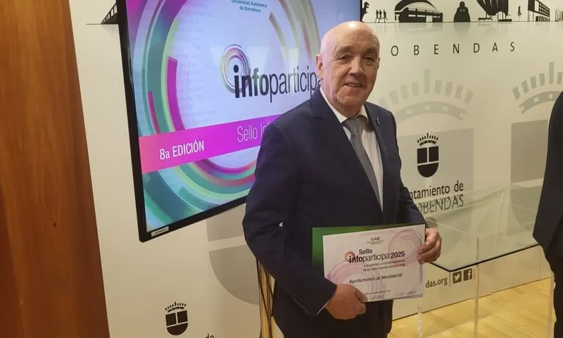 Moralzarzal recibe el Sello Infoparticipa 2025 con un histórico 93% en transparencia