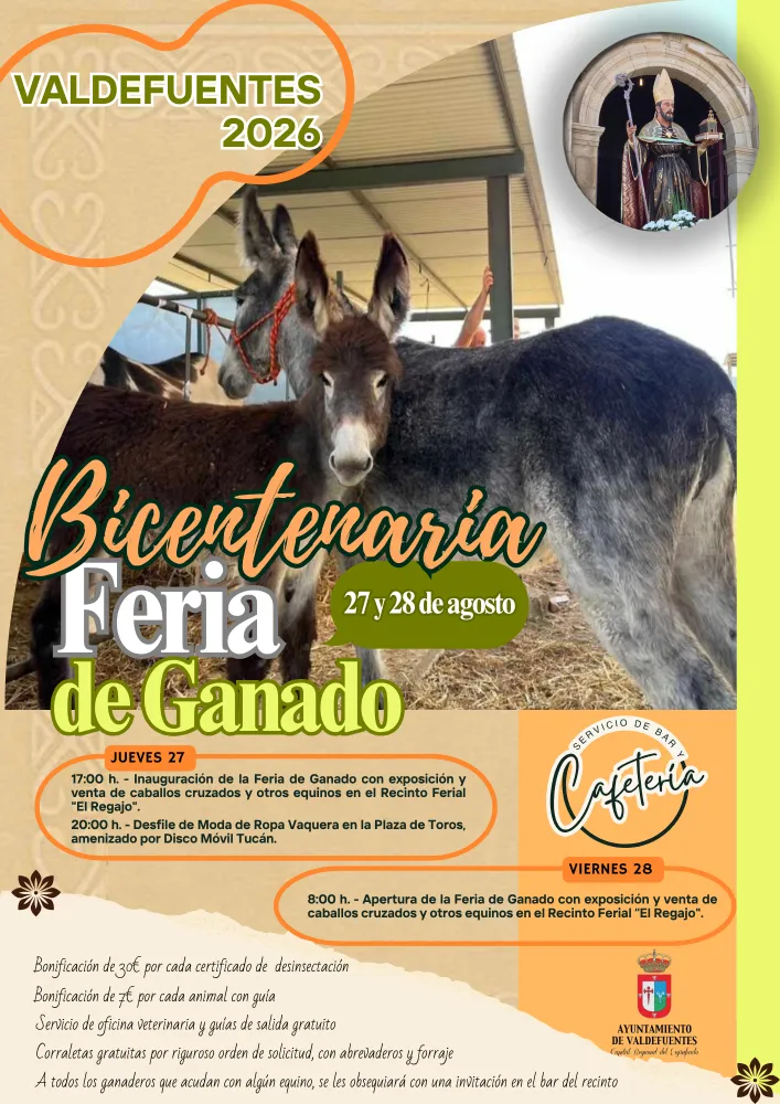 Valdefuentes anuncia su Feria de Ganado para el 26 de agosto