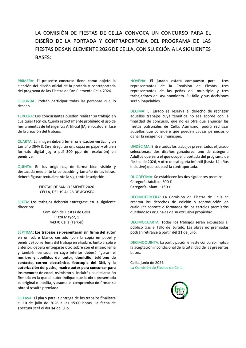 Cella abre el plazo para el concurso de fotografía "Naturaleza y Paisaje"