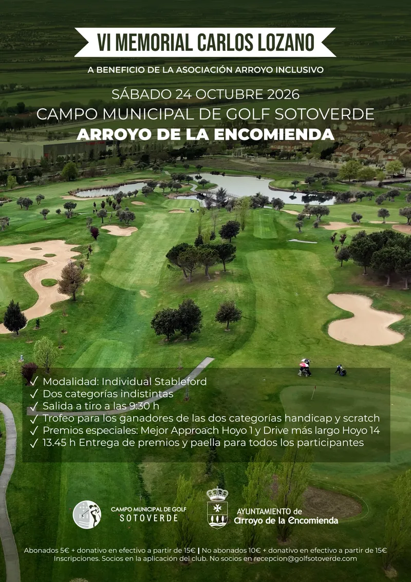 VI Memorial Carlos Lozano de Golf en Arroyo de la Encomienda