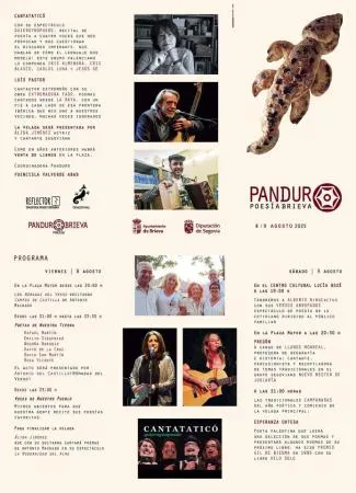 Brieva acoge la novena edición del Festival Panduro con poetas y músicos de renombre