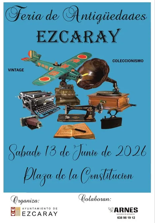 Ezcaray celebra su Feria de Antigüedades este sábado 13 de junio