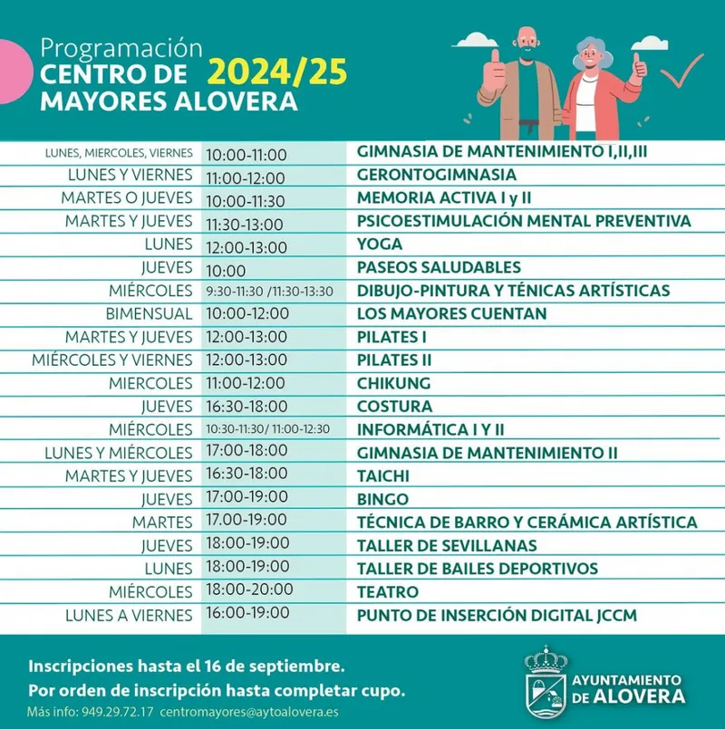 El Centro de Día de Alovera amplía su oferta de actividades para mayores