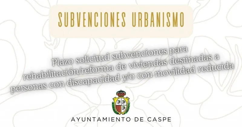 Caspe destina 30.000 euros a subvenciones para adaptar viviendas a personas con movilidad reducida