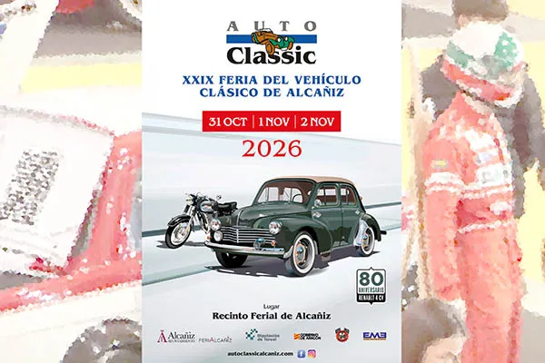 Alcañiz acoge la XXIX edición de AutoClassic del 31 de octubre al 2 de noviembre