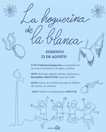 Nueva de Llanes celebra La Hoguerina de La Blanca con actividades para toda la familia