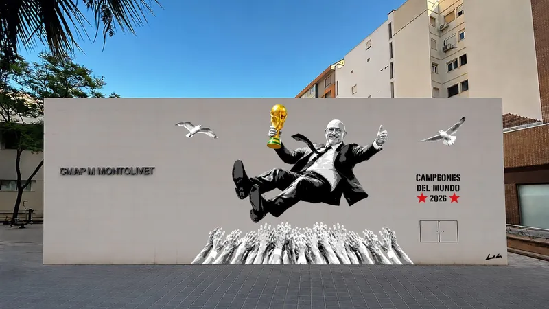 València estrena un mural de arte urbano en Montolivet en homenaje a la Selección Española
