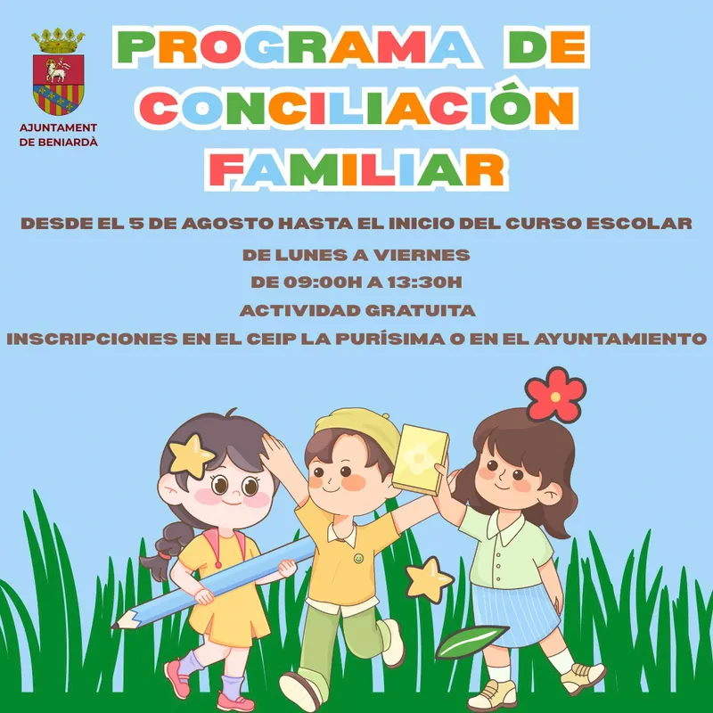 Beniardà lanza un programa de conciliación familiar gratuito para el verano