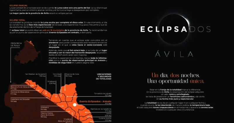Cardeñosa anuncia el evento astronómico 'Eclipsados' para el 12 de agosto de 2026