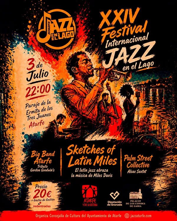 Atarfe celebra el XXIV Festival Internacional Jazz en el Lago con homenaje a Miles Davis