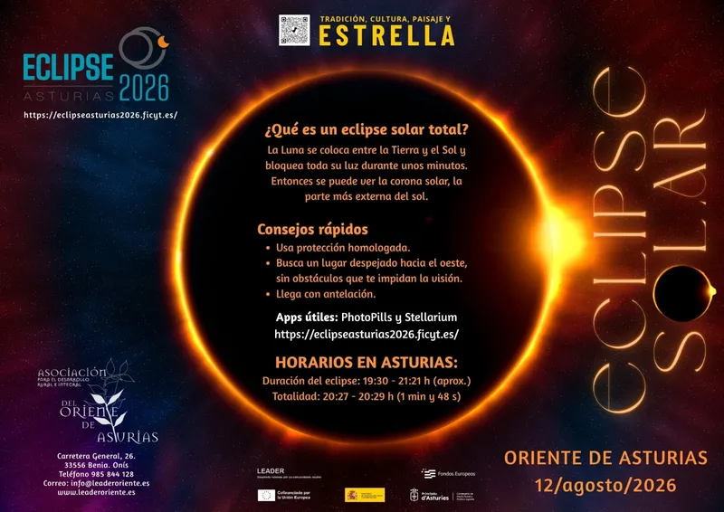 Piloña ofrece consejos para disfrutar del eclipse solar del 12 de agosto