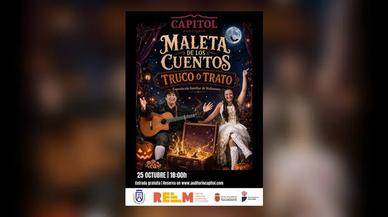 Fidel Galbán presenta 'La Maleta de Cuentos' con temática de Halloween
