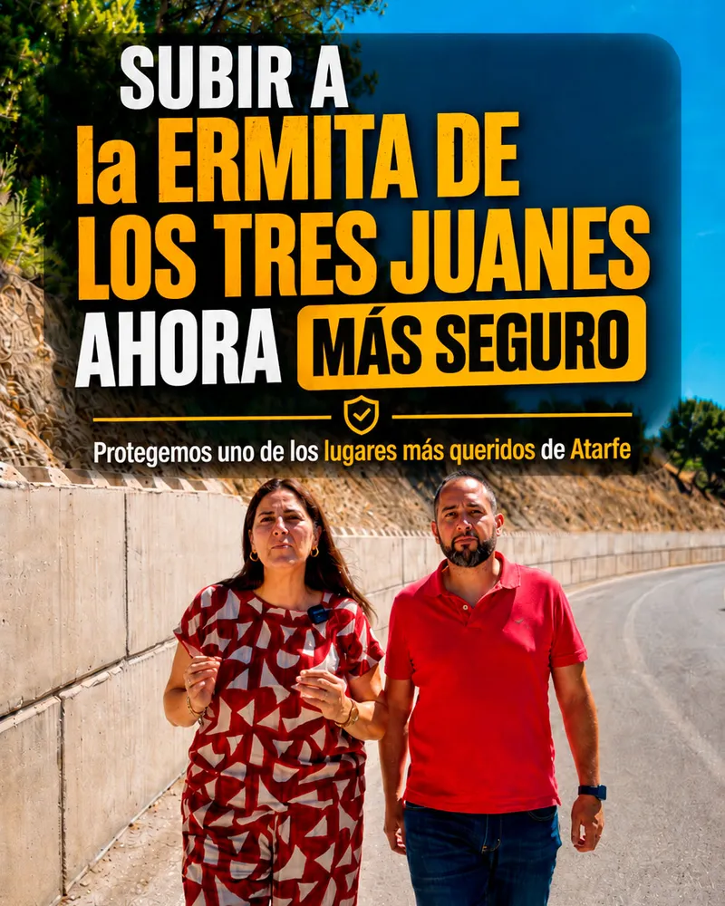 Atarfe mejora la seguridad en la carretera de la Ermita de los Tres Juanes