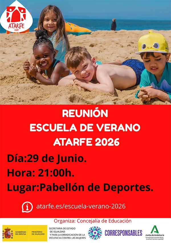 Atarfe convoca reunión informativa para la Escuela de Verano