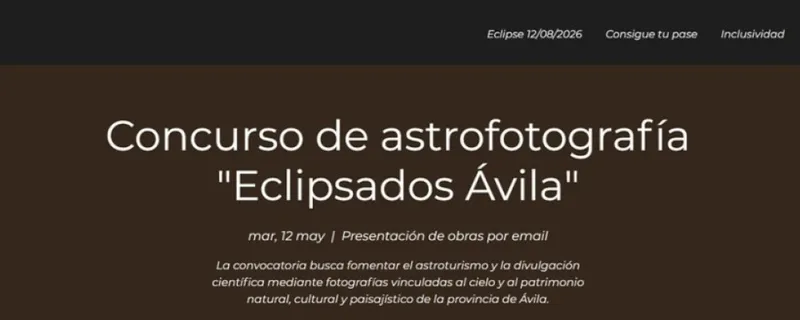 La Diputación de Ávila lanza concursos de astrofotografía y dibujo infantil sobre el eclipse solar