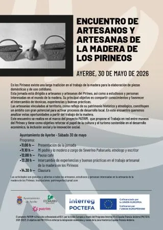 Ayerbe acoge un encuentro de artesanos de la madera para compartir técnicas y patrimonio