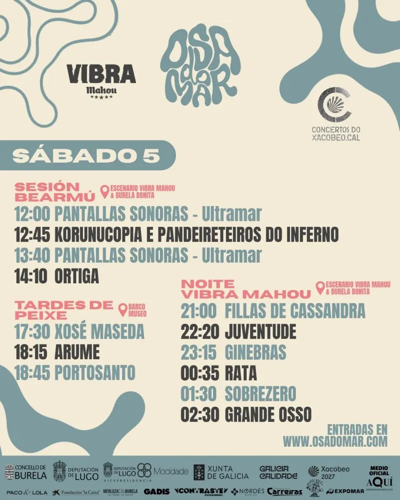 Burela celebra el Día del Mar con música, gastronomía y el Museo del Barco