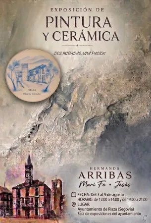 Exposición de pintura y artesanía de los hermanos Arribas en Riaza