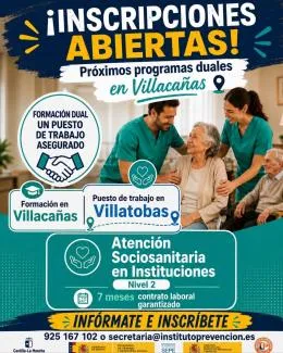 Ocaña abre inscripciones para curso de Atención Sociosanitaria con contrato laboral