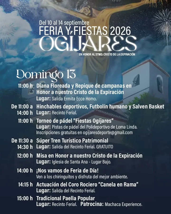 Ogíjares celebra sus fiestas con procesión, paella popular y la Vuelta Ciclista
