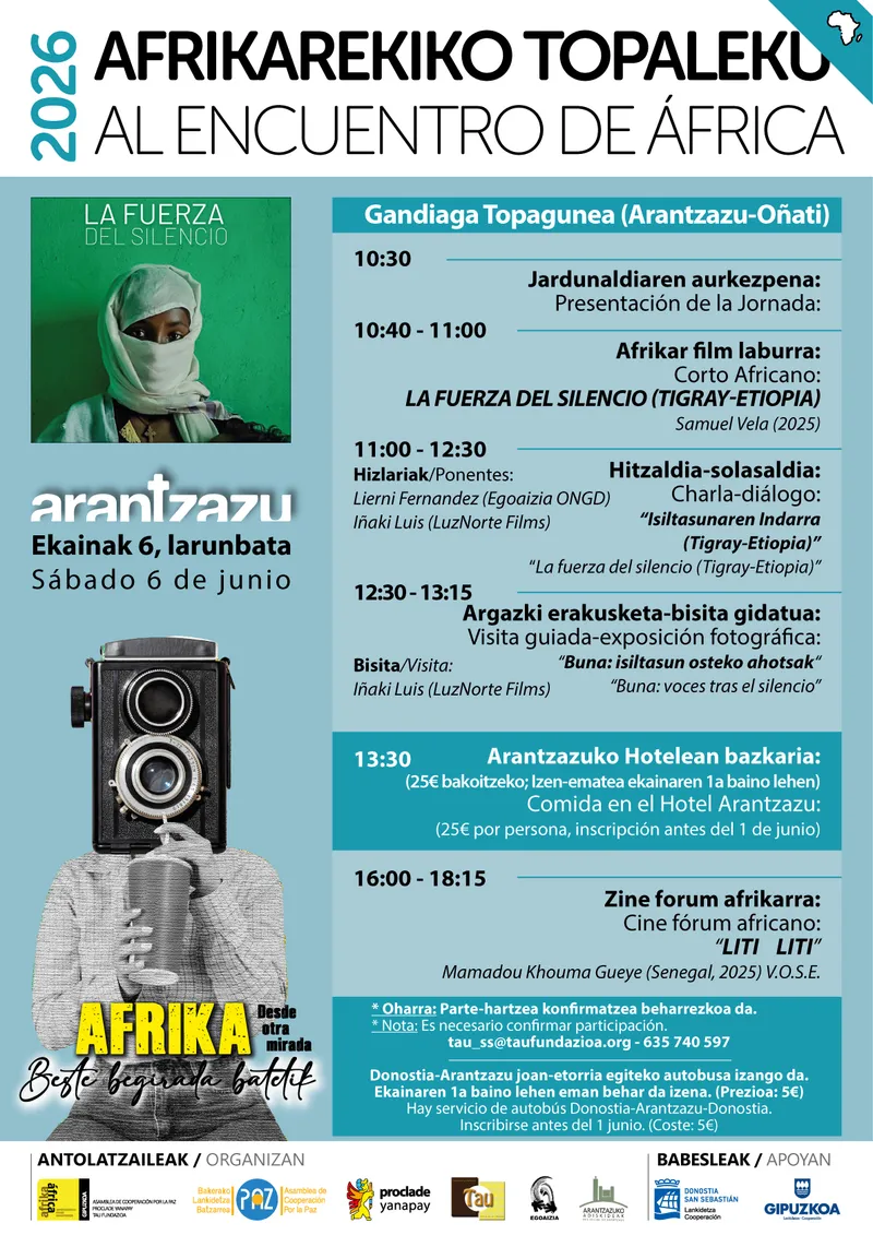 Arantzazu acoge un encuentro sobre África en 2026 con cine, fotografía y gastronomía