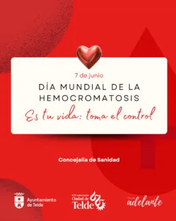 Telde ilumina sus Casas Consistoriales de rojo por el Día Mundial de la Hemocromatosis