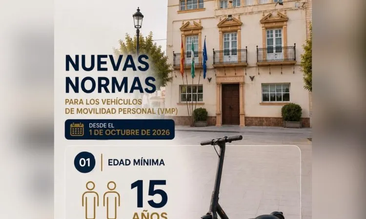 Casariche implementa nuevas normas para patinetes eléctricos a partir de octubre de 2026