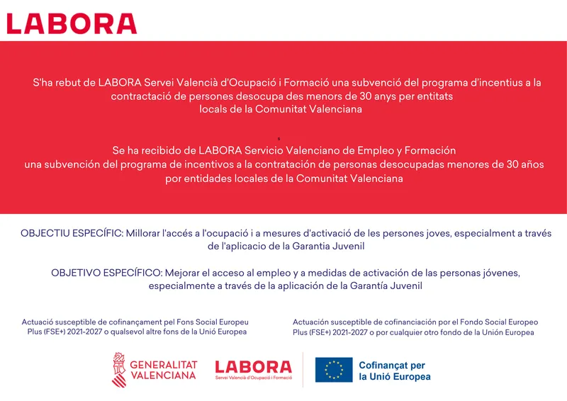 Biar impulsa el empleo juvenil con ayudas del Fondo Social Europeo