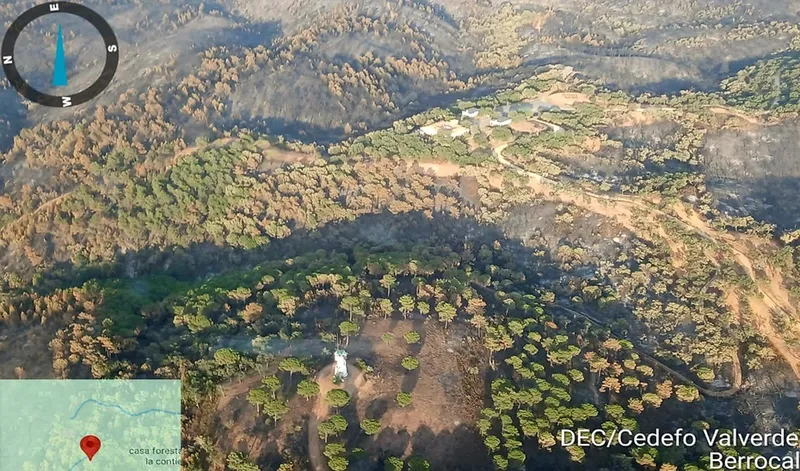 El Plan Infoca desciende a preemergencia en Huelva tras el incendio de Niebla