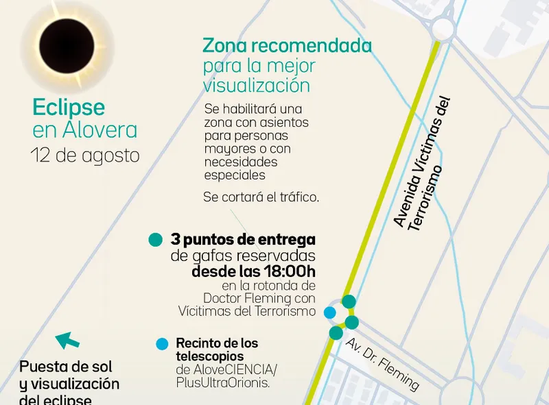Alovera informa sobre el tratamiento de la procesionaria y la visualización de un eclipse