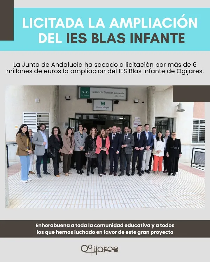Ogíjares licita la ampliación del IES Blas Infante con más de 6 millones de euros
