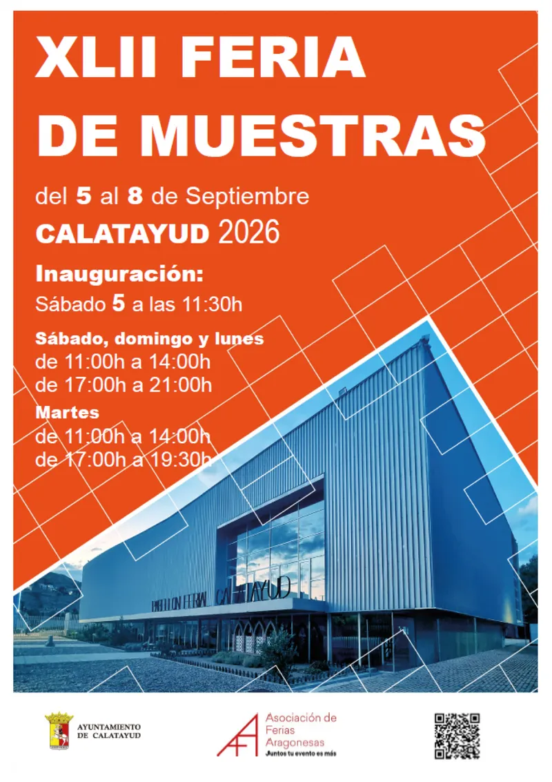 Calatayud celebra su 42ª Feria de Muestras con 77 expositores y actividades para todos los públicos