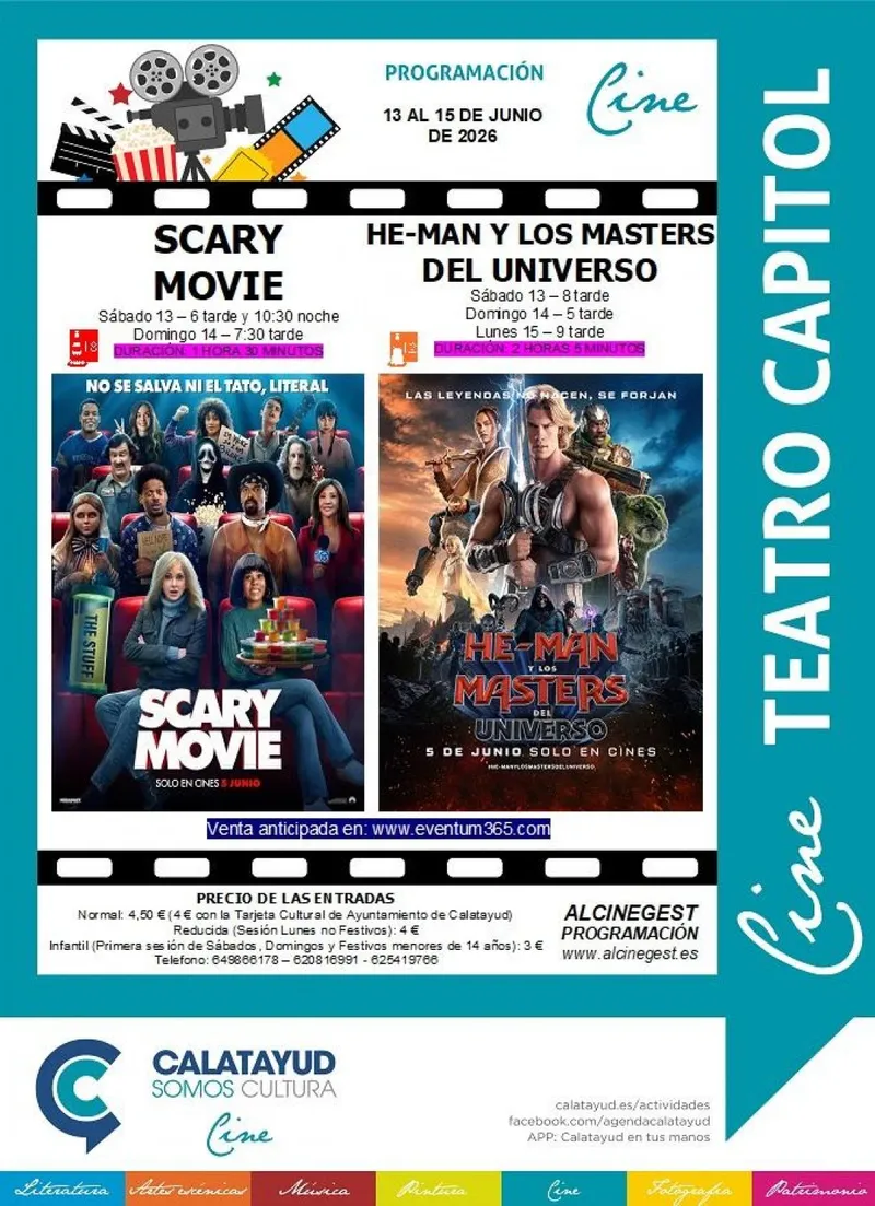El Cine Capitol de Calatayud estrena cartelera con "Scar y Movie" y "He Man"
