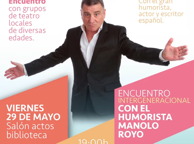 Alovera acoge un encuentro humorístico con Manuel Royo este jueves
