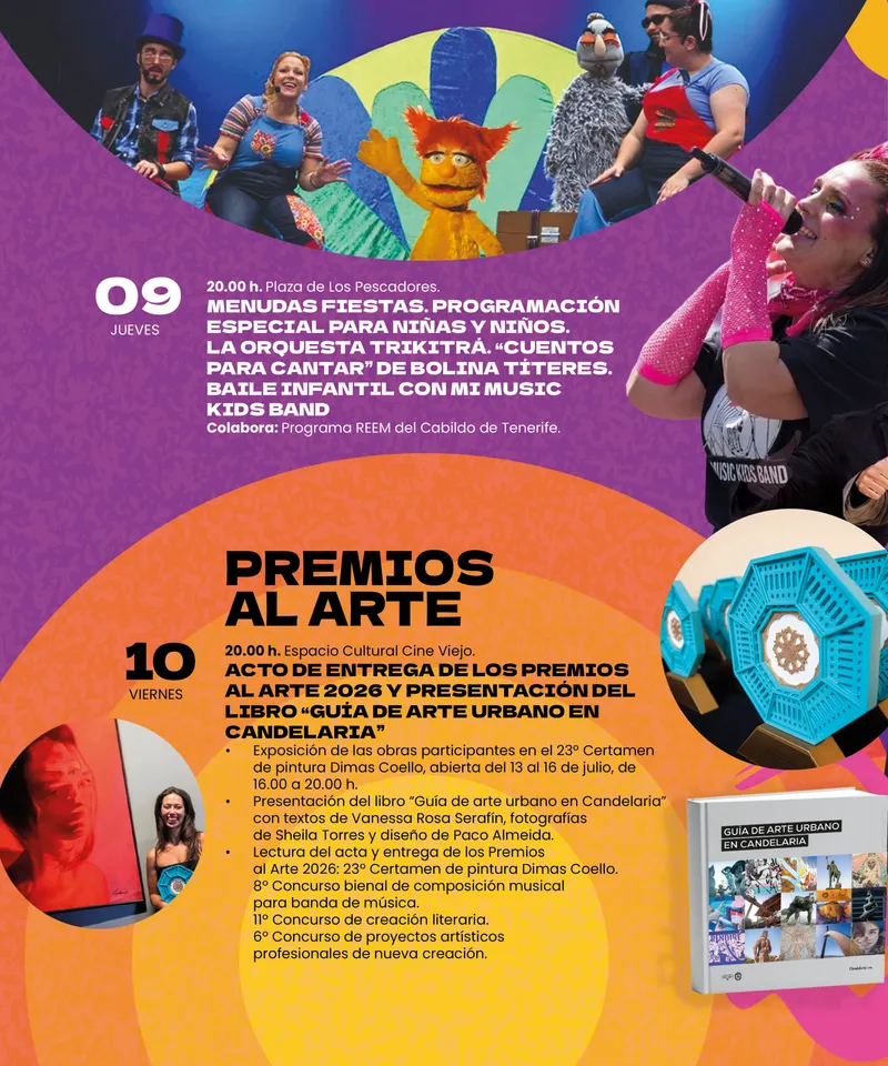 Candelaria celebra la cultura con la entrega de Premios al Arte y la presentación de una guía de arte urbano