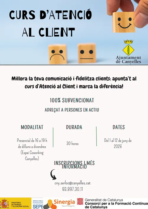 Canyelles lanza un curso gratuito de Atención al Cliente para mejorar la fidelización