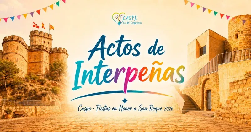 Caspe celebra las Fiestas de San Roque con un programa repleto de actividades organizadas por Interpeñas