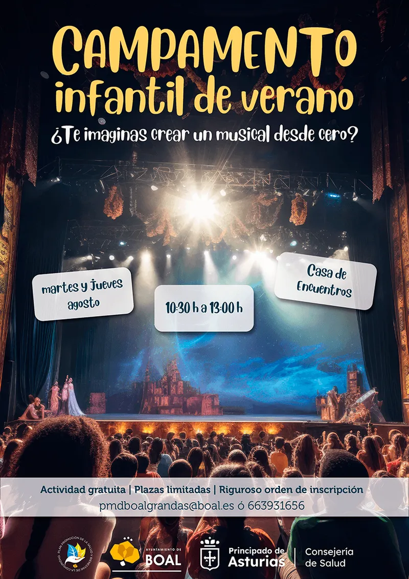 Boal organiza un campamento de verano gratuito para crear un musical infantil