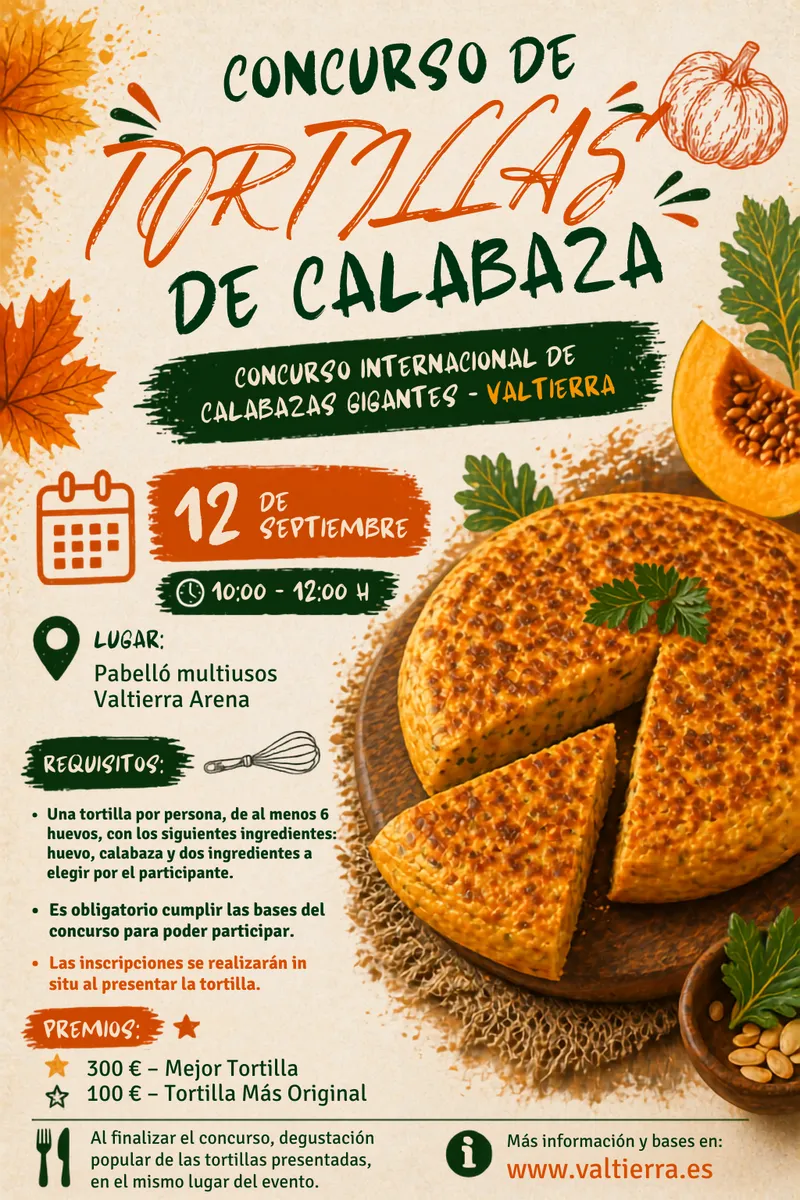 Valtierra celebra el Concurso de Tortillas de Calabaza en su Feria de Calabazas Gigantes