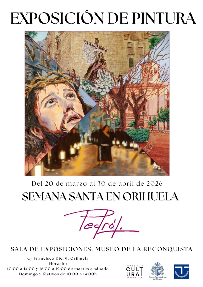 Orihuela acoge la exposición "Semana Santa en Orihuela" del pintor Pedrol