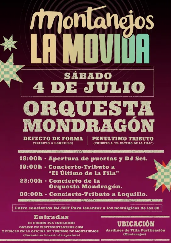 Montanejos revive los 80 y 90 con La Movida y la Orquesta Mondragón