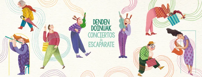 La música clásica invade los comercios de Vitoria-Gasteiz con "Denden doinuak"